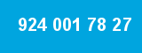 924 001 78 27 924 001 78 27
